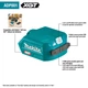 Адаптер USB для акумуляторів XGT Makita ADP001G - зображення 7