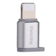 Перехідник Visual RA-USB2 microUSB(F) to Lightning(M) Silver Remax 340905 - зображення 1