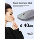 Бездротова безшумна миша UGREEN MU001 Portable Wireless Mouse Gray (90373) - зображення 4