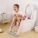 Накладка на унитаз с лесенкой Baby Assistant DA-6900 (розовый с серым) - изображение 4