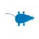 Клин-подпорка двери FABE Mouse Blue - FB09 - изображение 2