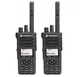 Комплект 2 шт Рація військова посилена Motorola MotoTRBO DP4800e VHF 5 Вт шифрування AES-256 з посиленою антеною радіус до 25 км - зображення 1