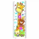 Дитячий ростомір наклейка UKC Giraffe and Friends 78х24 см Різнокольоровий UJM9012 - зображення 1