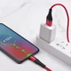 Кабель HOCO X38 Cool Charging Data Cable for Micro 1m. Red - зображення 4