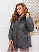 Стильна коротка куртка ST-Style 12429 62-64 Сіра - изображение 2