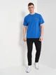 Футболка хлопковая длинная мужская Joma California 102842.714 XL Синяя (8445456502661) - изображение 3