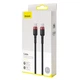 Кабель Baseus Cafule PD2.0 Type-C to Type-C (100W, 2 метра, 20V, 5A, быстрая зарядка, мощный) - Черный - изображение 5