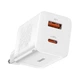 Сетевое зарядное устройство 30W на 2 выхода BASEUS Super Si Pro Quick Charger (Type-C, USB, 30W). White - изображение 1