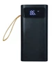 Портативний зовнішній акумулятор повербанк Power Bank Type-C MicroUSB Lightning 30000 мАч 2 А XO PR142 Чорний - зображення 3