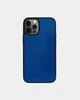Синій чохол Kartell із шкіри пітона з дрібними лусочками для iPhone 12 Pro - зображення 1