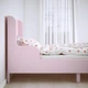 Ліжко розсувне IKEA BUSUNGE 80х200 см рожеве (902.290.17) - зображення 5