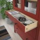 Книжкова шафа IKEA HEMNES 270x197 см червона морилка/світло-коричнева морилка (894.947.29) - изображение 5