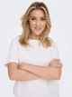 Футболка хлопковая длинная женская ONLY 15270390 XS White (5715308926505) - изображение 4