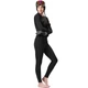Термобелье женское XINTOWN NYXT19JBYD Black XL фитнес-костюм облегающий эластичный осень-зима (OPT-10781) - изображение 3