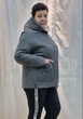 Двухсторонняя женская куртка Mishele 1001-1B Графит/Лаванда 60 - изображение 2