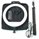 Кольцевая лампа для селфи со штативом Ring Light R18Tripod-45см кольцевой свет с тремя держателями телефона, пультом и сумкой - изображение 11