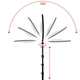 Кольцевая лампа для селфи со штативом Ring Light R14Tripod-36см кольцевой свет с тремя держателями телефона, пультом и сумкой - изображение 3
