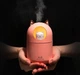 Увлажнитель воздуха с функцией детского ночника и аромадиффузора Aroma Humidifier Cat c подсветкой LED 3в1 на 300 мл Котик Розовый - изображение 8