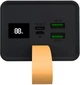 Мощный Power Bank Kamry 80000-t160 с дисплеем и фонариком, 2хUSB, MicroUSB/Type-C, быстрая зарядка QC3.0 Черный - изображение 3