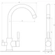 Смеситель для кухни под осмос Globus Lux LAZER GLLR-0333-11-GRAPHITE - изображение 5