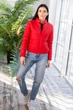 Fashions • Куртка жіноча Miguela Fashions 42-44 червоний (9129/а-мо) - зображення 5