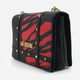 Damska listonoszka Love Moschino Borsa Pu Nero Stampa Rossa JC4072PP1CLG Black Stampa Red (8051578586962) - obraz 3