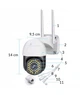 Уличная поворотная IP-камера видеонаблюдения Wi-Fi Heckermann C19 + карта 16 ГБ - изображение 8