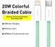 Кабель для айфону BASEUS Dynamic Series Fast Charging Data Cable Швидка зарядка Type-C to Lightning 2m, 20W (CALD000106) - зображення 8
