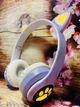 Детские беспроводные bluetooth наушники Cat STN-23M с кошачьими ушками и LED RGB подсветкой Фиолетовые - изображение 6