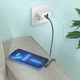 Кабель Hoco U108 2м Type C на iPhone Lightning з алюмінієвого сплаву, нейлон обплетення, підтримка швидкої зарядки 20W, кутові конектори Чорний - зображення 2