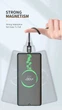 Магнитный кабель USB to microUSB (2м) провод с плоским коннектором для зарядки и передачи данных Android телефона смартфона KUULAA (KL-X25-M) Black - изображение 7