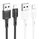 Кабель Hoco X83 USB – Lightning 2.4 А 1 м чорний - изображение 6