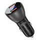 Автомобільний зарядний пристрій ACEFAST B7 metal 45W (USB-A+USB-A) with digital display (AFB7B) - зображення 1