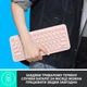 Клавіатура Logitech K380 Multi-Device Bluetooth Rose (920-009867) - зображення 5