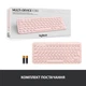 Клавіатура Logitech K380 Multi-Device Bluetooth Rose (920-009867) - зображення 9