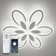 Люстра светодиодная потолочная LUMINARIA AURORA DOUBLE 120W 6F 620/80 WHITE 220V IP20, LED светильник с пультом ДУ - изображение 1