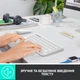 Клавиатура беспроводная Logitech K380 Multi-Device Bluetooth White (920-009589) - изображение 3