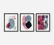 Модульна картина 3в1, акварельні плями графіка Printedwall, 43 х 99 см (0042) - изображение 2