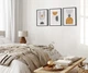 Модульна картина 3в1, Gold geometric Printedwall, сучасний живопис, 43 х 99 см (0148) - изображение 8
