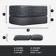 Клавіатура бездротова Logitech ERGO K860 Bluetooth/Wireless Black (920-010110) - зображення 12