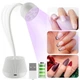 Лампа UV/LED для сушки ногтей Lotus YXWOO5 (На аккумуляторе 1500 mAh и с USB), 24 Вт. Белый - изображение 1