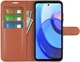 Чехол IETP для Motorola Moto E20 / E40 книжка кожа PU с визитницей коричневый - изображение 5