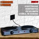 Электрическая настольная плита 2 конфорки Domotec 5822MS портативная, с дисковым теном 2000Вт, 5 режимов мощности Серый - изображение 1