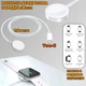 Беспроводное СЗУ для смарт часов Hoco SW39-Type-C зарядное устройство часов Apple/iWatch, 5В/0.35А, 1.2м, Белый - изображение 1