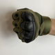 Тактические перчатки без пальцев Gloves HF 1 олива M - изображение 7