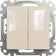 2-клавишный выключатель Schneider Electric Sedna Design Бежевый (SDD112105) - изображение 1