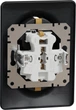 Двойная розетка 2P + E с заземляющим контактом Schneider Electric Sedna Design Черный (SDD314221) - изображение 2