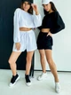 Костюм жіночий літній котоновий блуза та шорти прямого вільного крою Seventeen L-XL Білий 1751.4660 - зображення 3