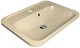 Раковина, умывальник врезной, искусственный камень ADAMANT Option 550x430 Cream - изображение 1