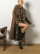 Пальто осеннее длинное женское Seventeen 2041.5338 L-XL Коричневое - изображение 2